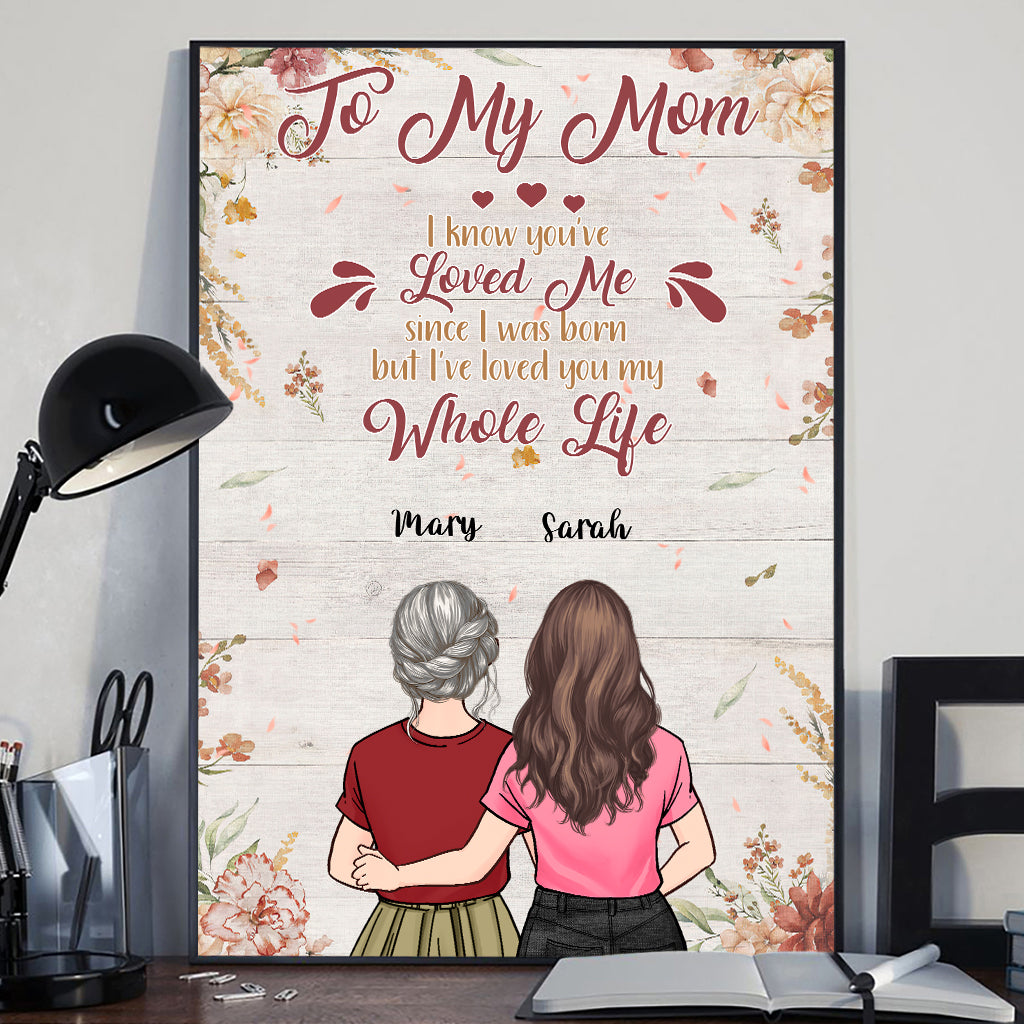 Mein ganzes Leben – Personalisierte Leinwand und Poster zum Muttertag
