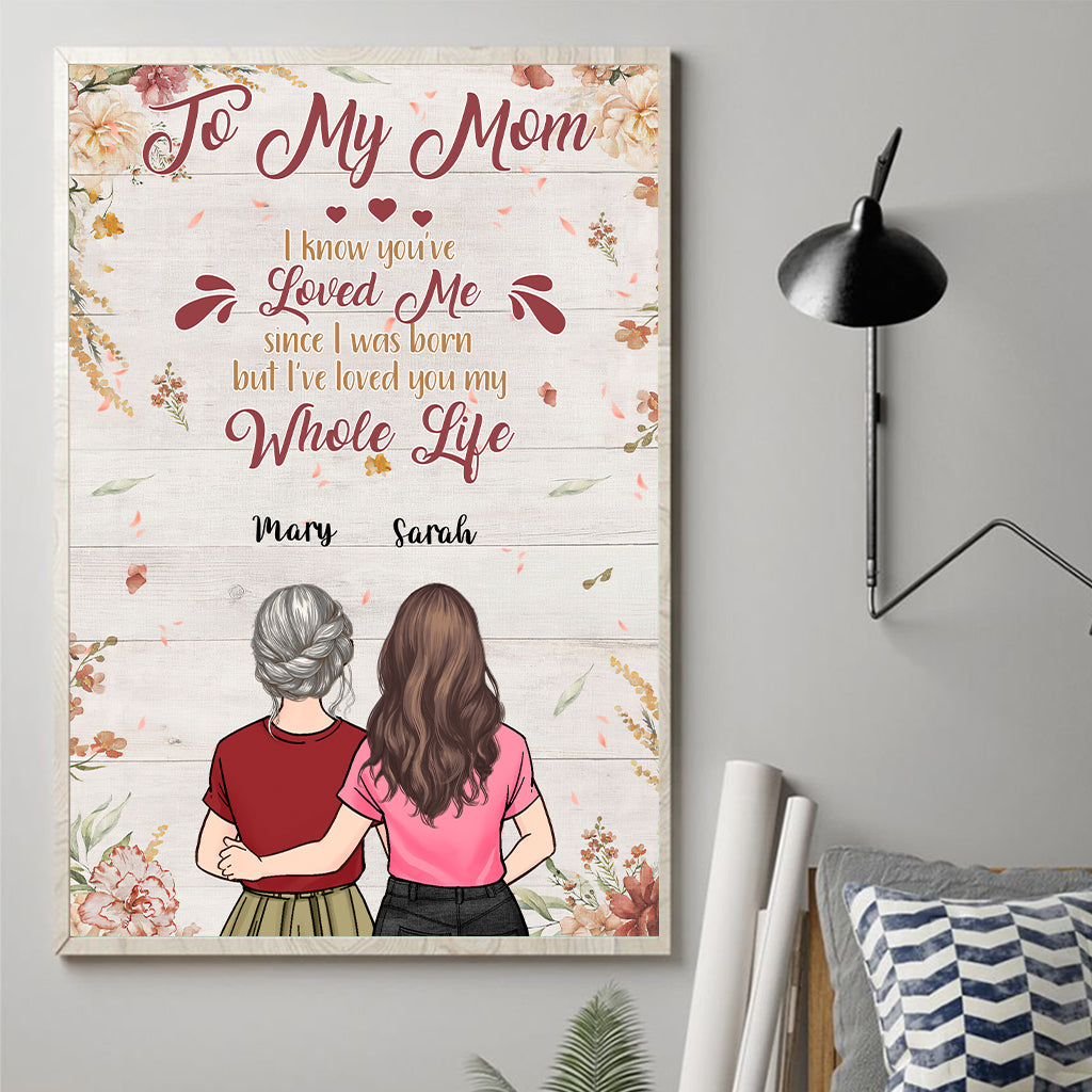 Mein ganzes Leben – Personalisierte Leinwand und Poster zum Muttertag