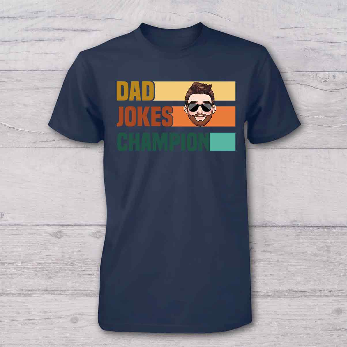 Dad Jokes Champion Survivor - Personalized Father T-shirt And Baby Onesie