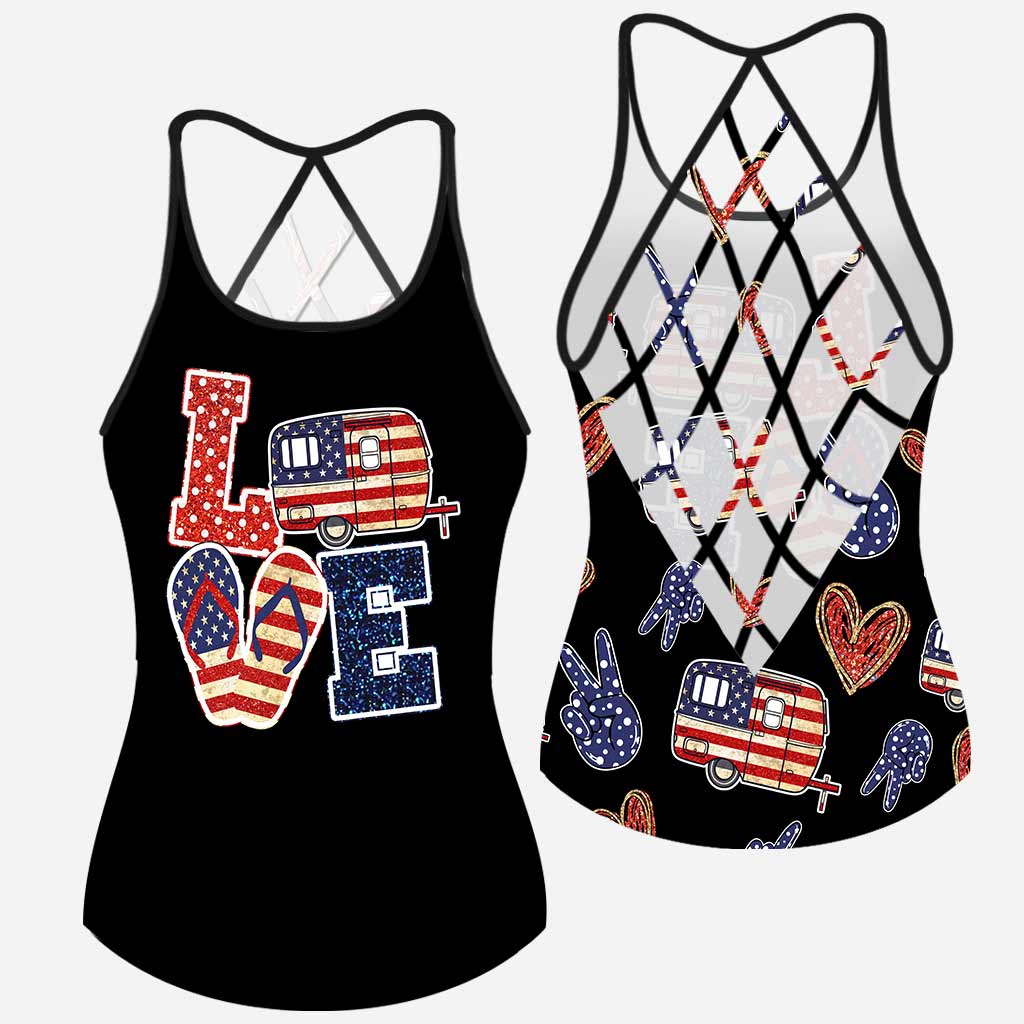 Wander Woman - Independence Day Camping Cross Tank Top
