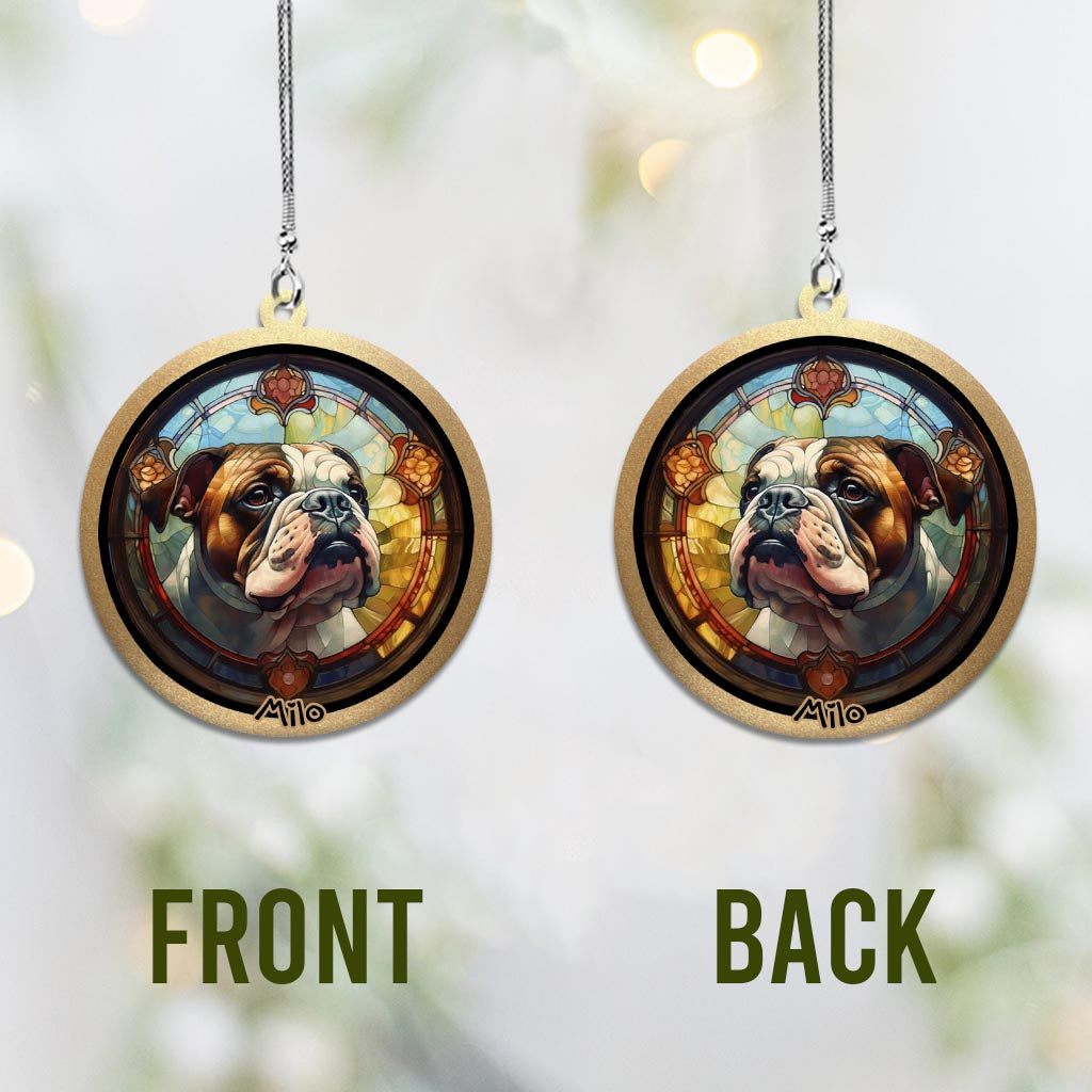 Bunter Hund – Personalisierter Autoanhänger in Hundeform