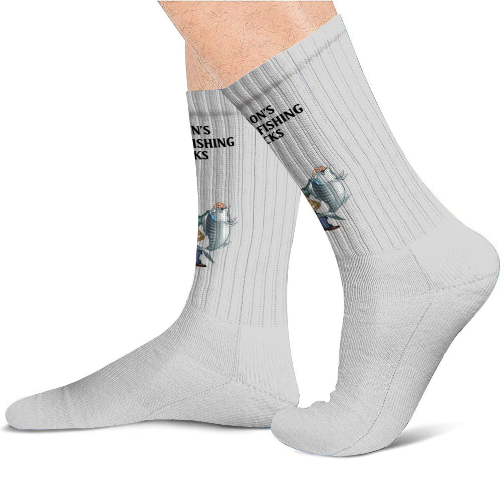 Glückssocken für Angler – Personalisierte Angelsocken
