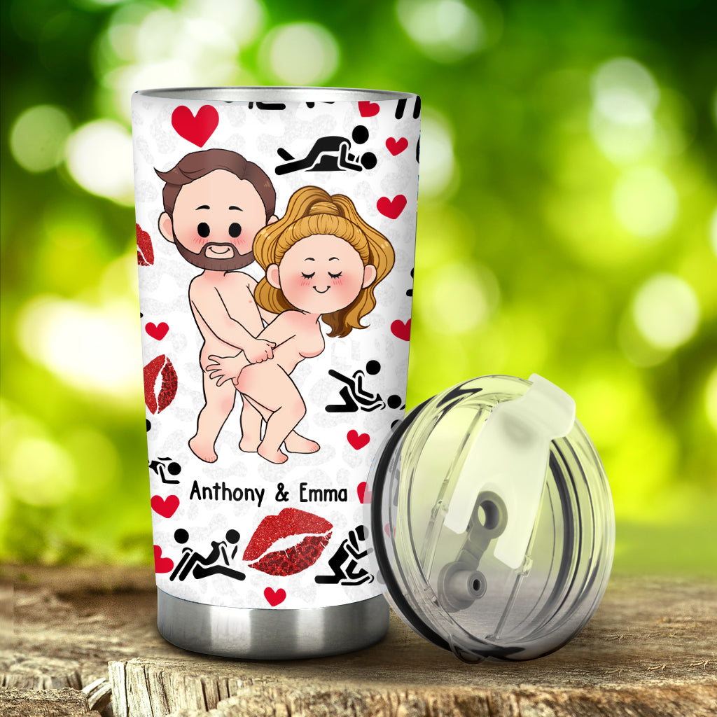 Ich liebe dich – Personalisierter Paar-Trinkbecher