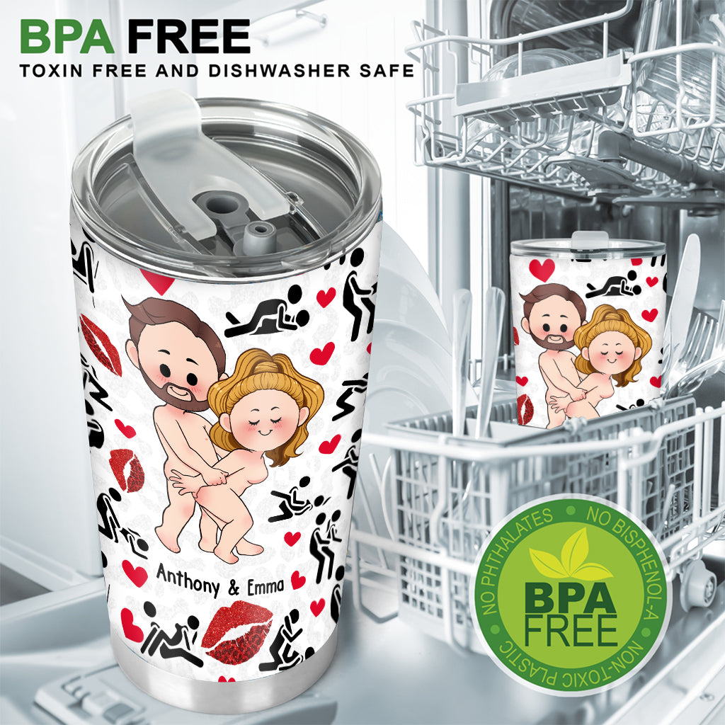 Ich liebe dich – Personalisierter Paar-Trinkbecher