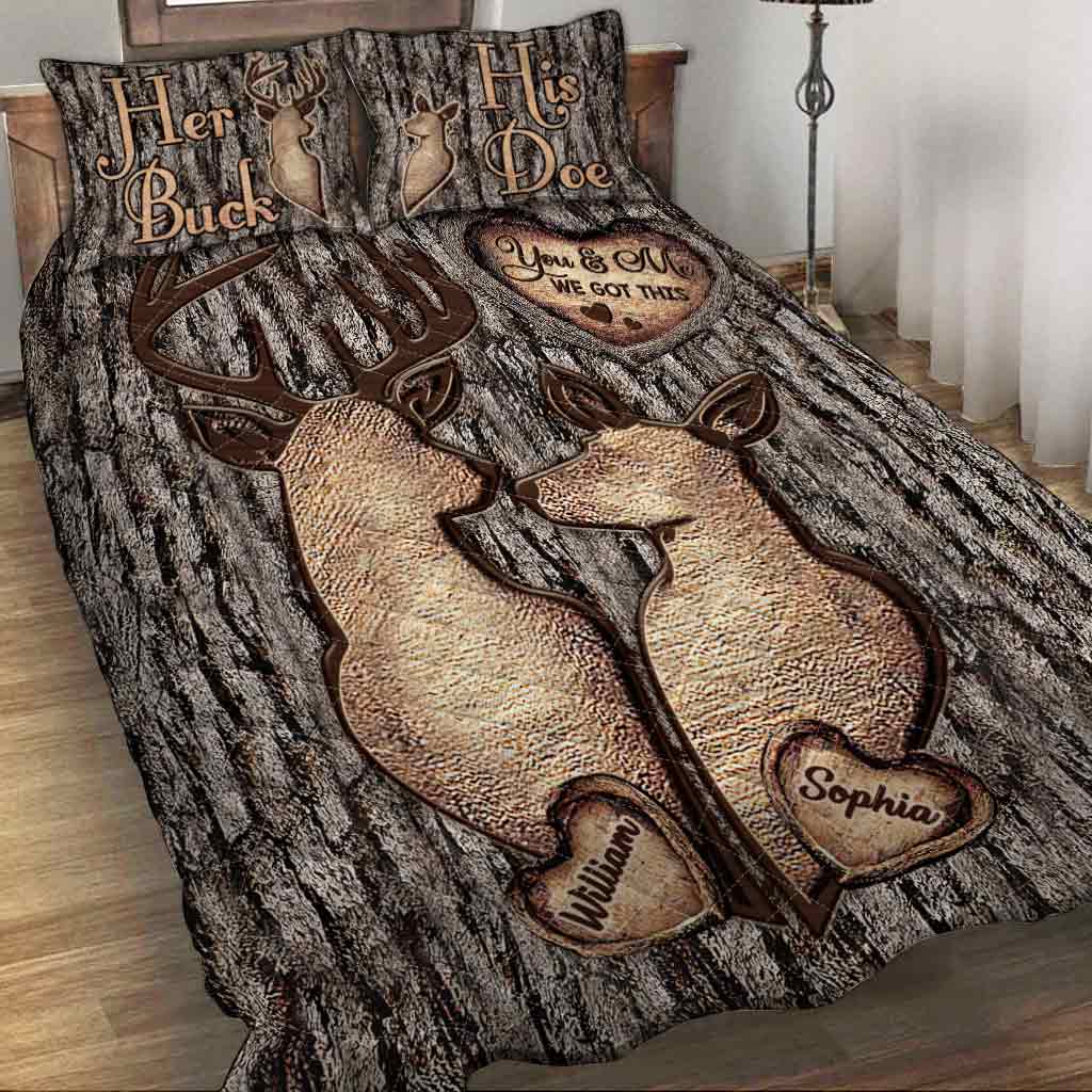 Jägerpaar – Personalisiertes Jagd-Quilt-Set
