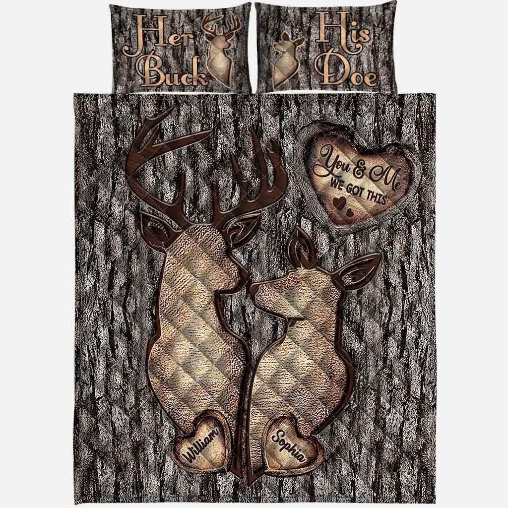 Jägerpaar – Personalisiertes Jagd-Quilt-Set
