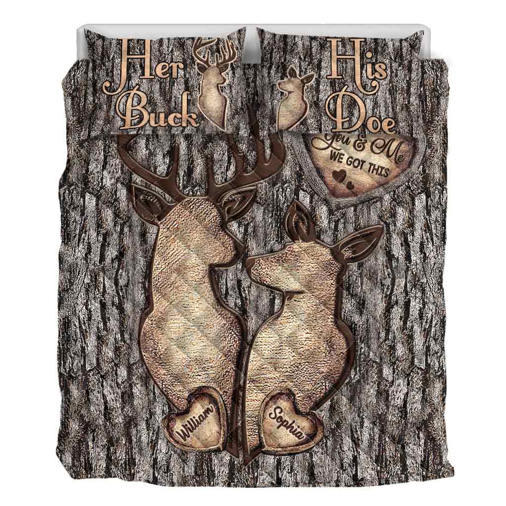 Jägerpaar – Personalisiertes Jagd-Quilt-Set