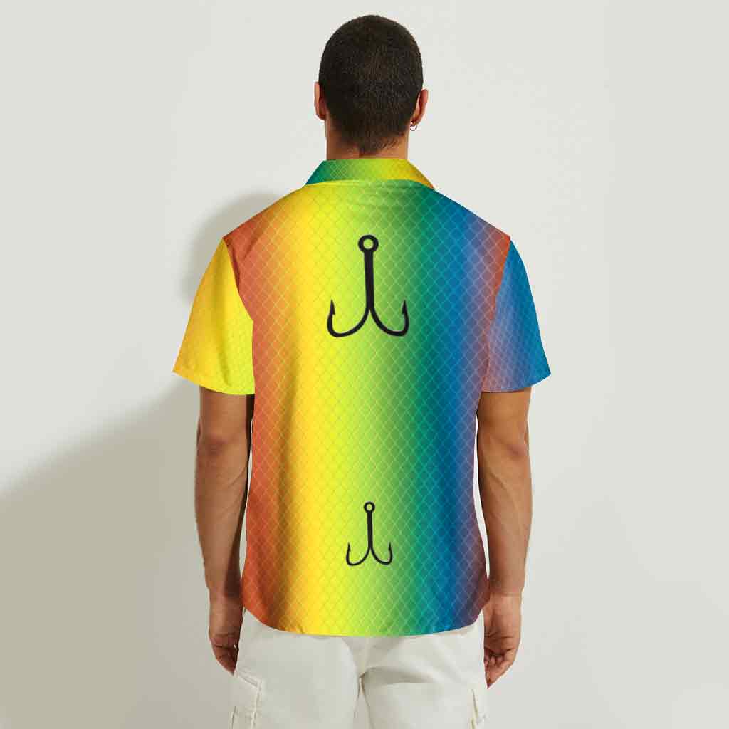Angelköder - Personalisiertes Hawaiihemd zum Angeln