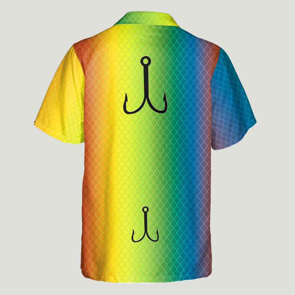 Angelköder - Personalisiertes Hawaiihemd zum Angeln