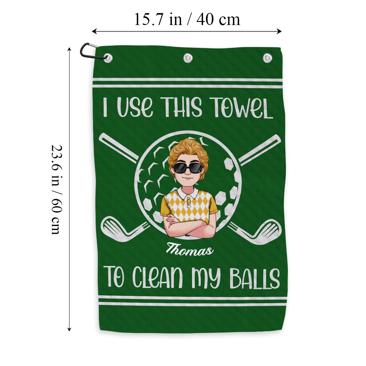 I use this towel - Personalized Golf Golf Towel