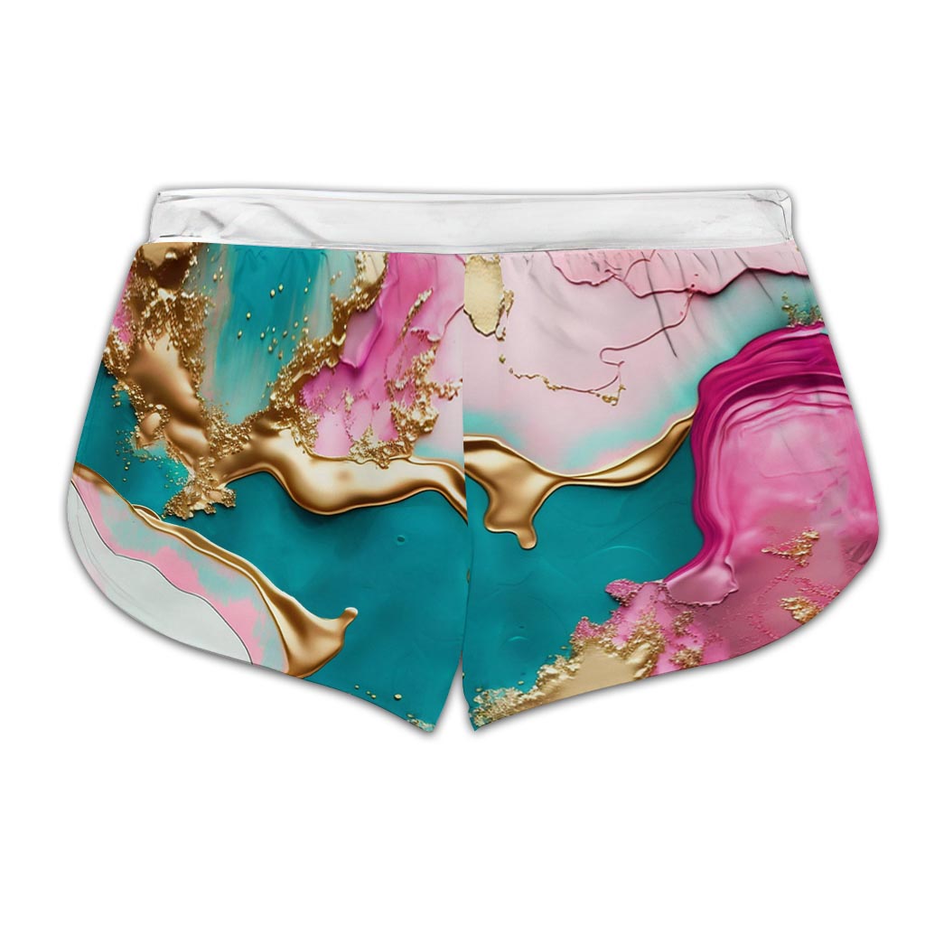 Tropical Vibes Pink Flamingo – Personalisiertes Tanktop und Shorts mit Flamingo-Kreuzmuster