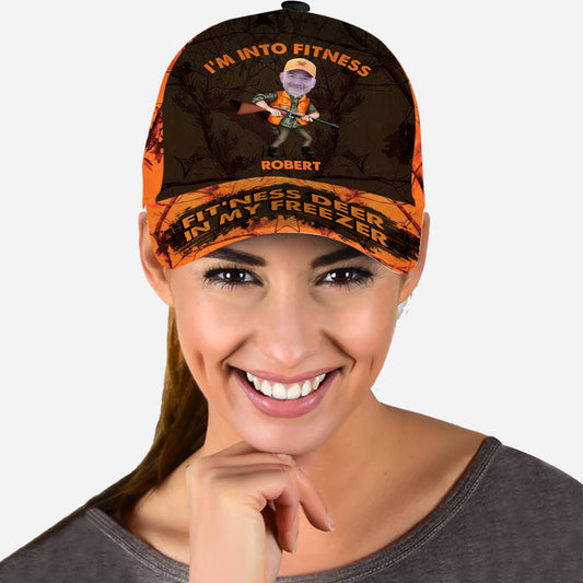 Ich bin Fitness-Fan, Fitness-Hirsche in meinem Gefrierschrank – personalisierte Jagd-Klassiker-Kappe