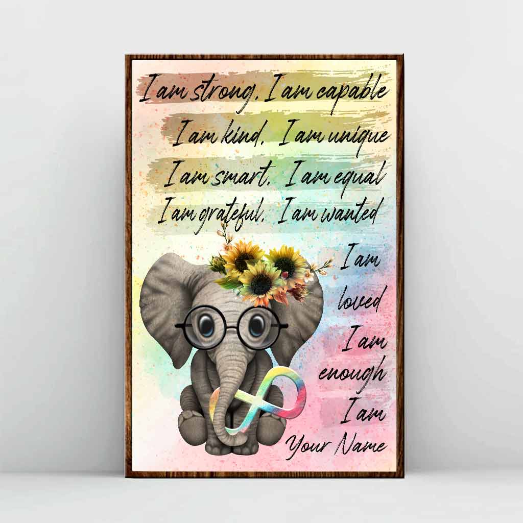 Ich bin genug – Personalisiertes Poster zur Aufklärung über Autismus