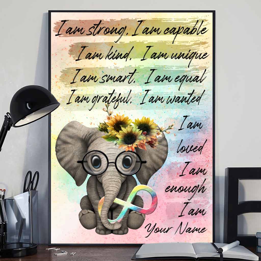 Ich bin genug – Personalisiertes Poster zur Aufklärung über Autismus