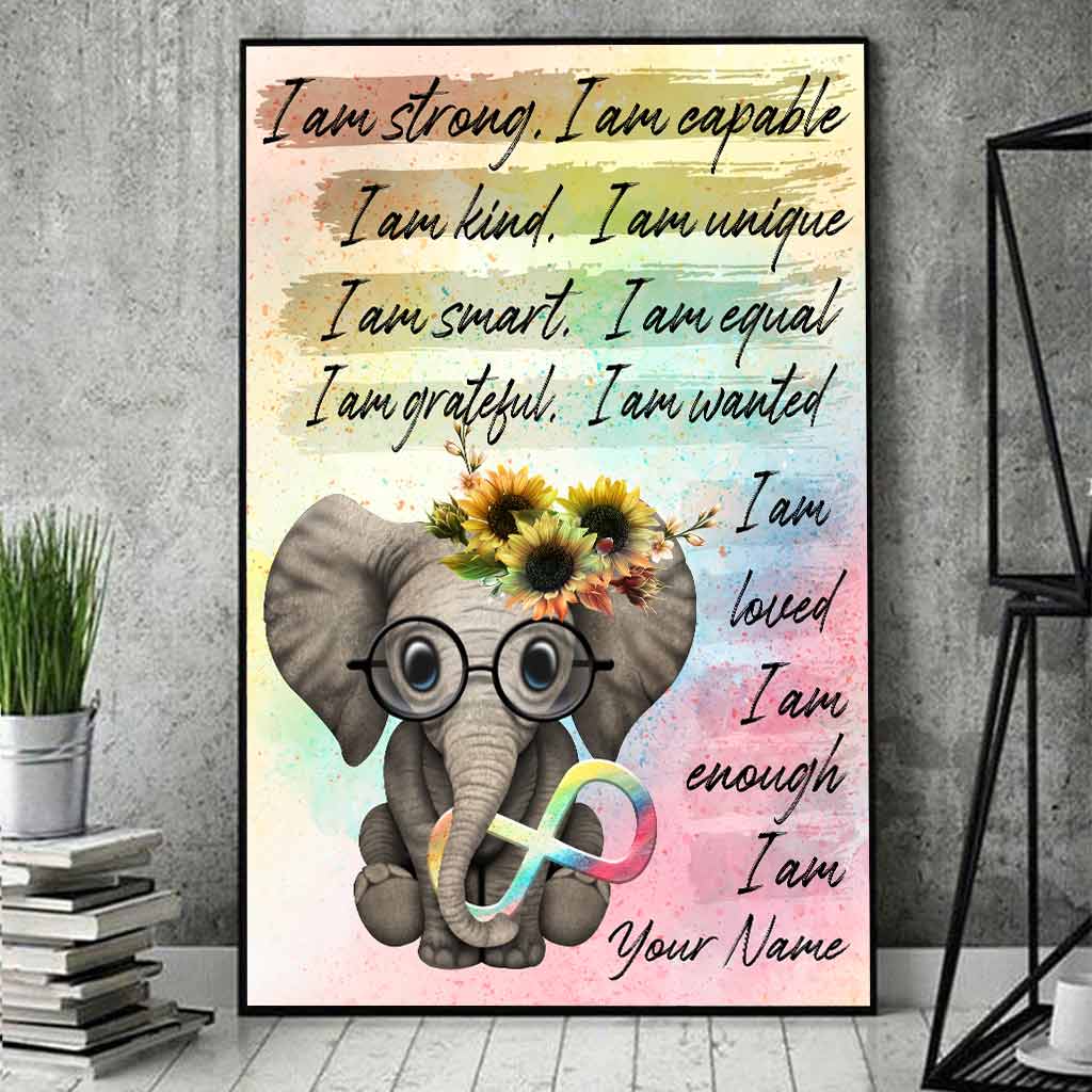 Ich bin genug – Personalisiertes Poster zur Aufklärung über Autismus