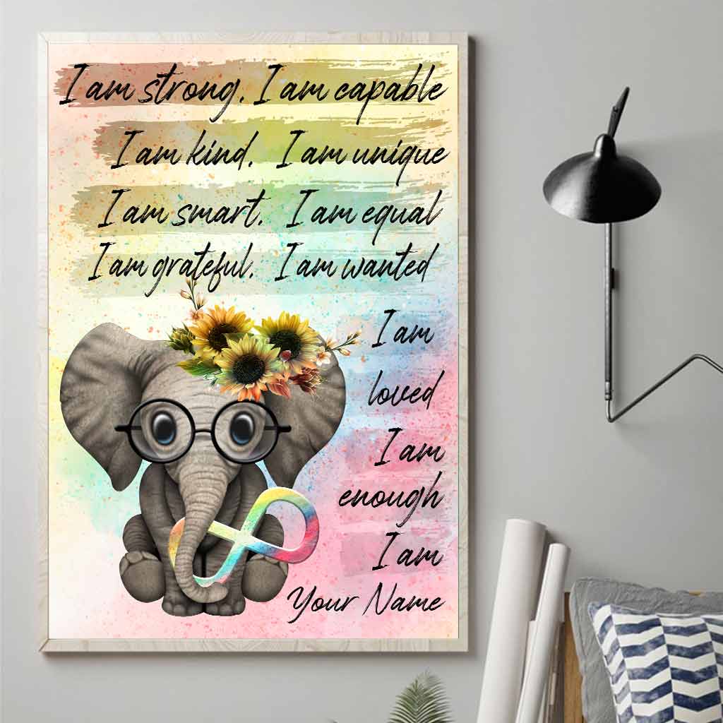 Ich bin genug – Personalisiertes Poster zur Aufklärung über Autismus