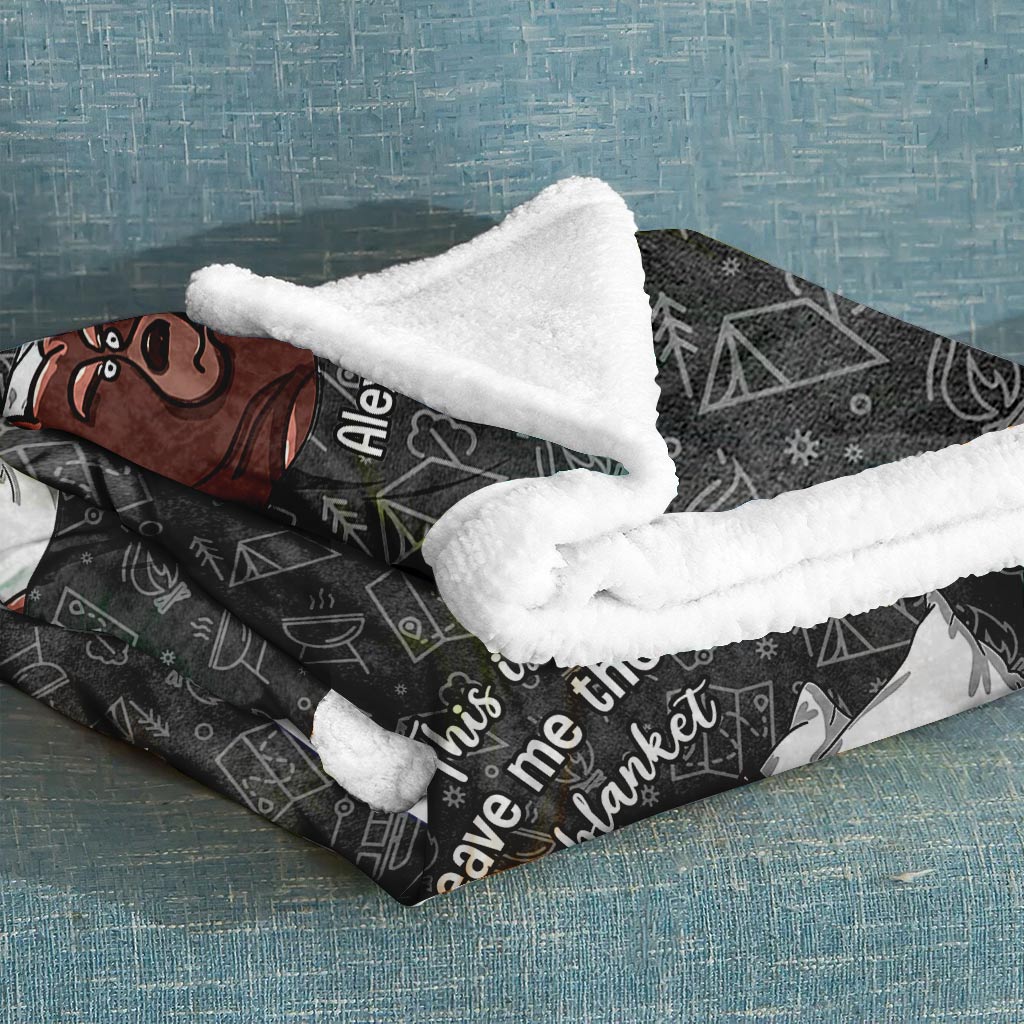 Das ist meine „Lass mich in Ruhe“-Decke – personalisierte Campingdecke