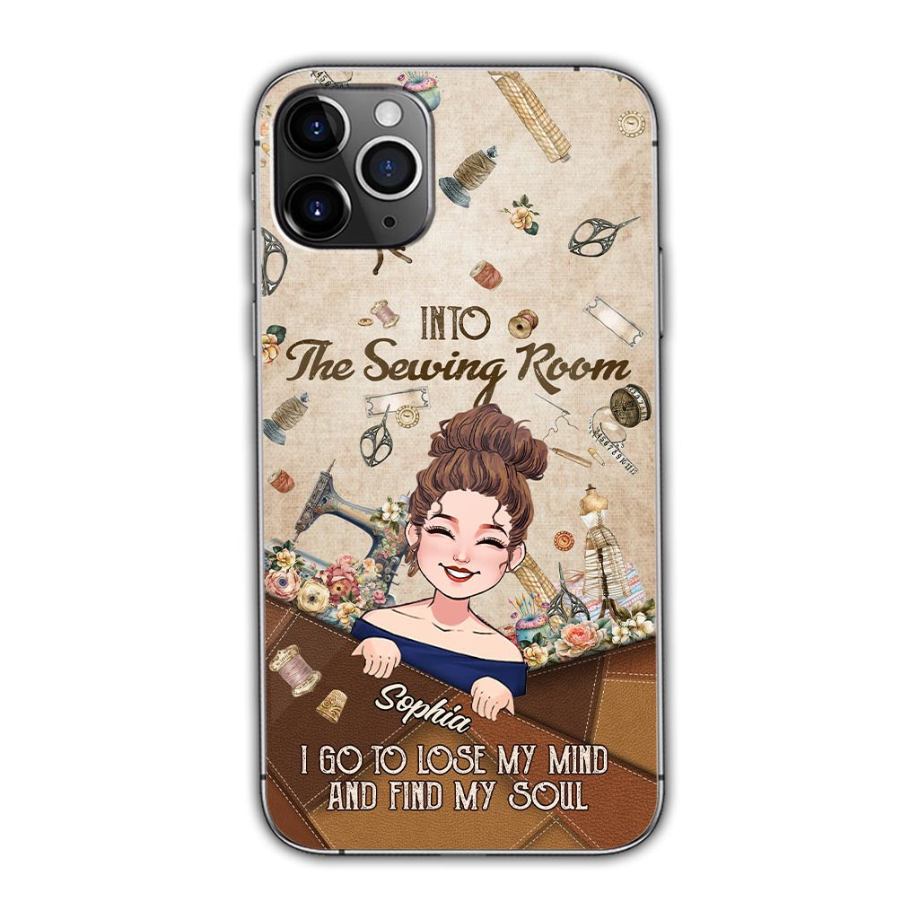 And Into The Sewing Room I Go - Personalized Sewing Phone Case