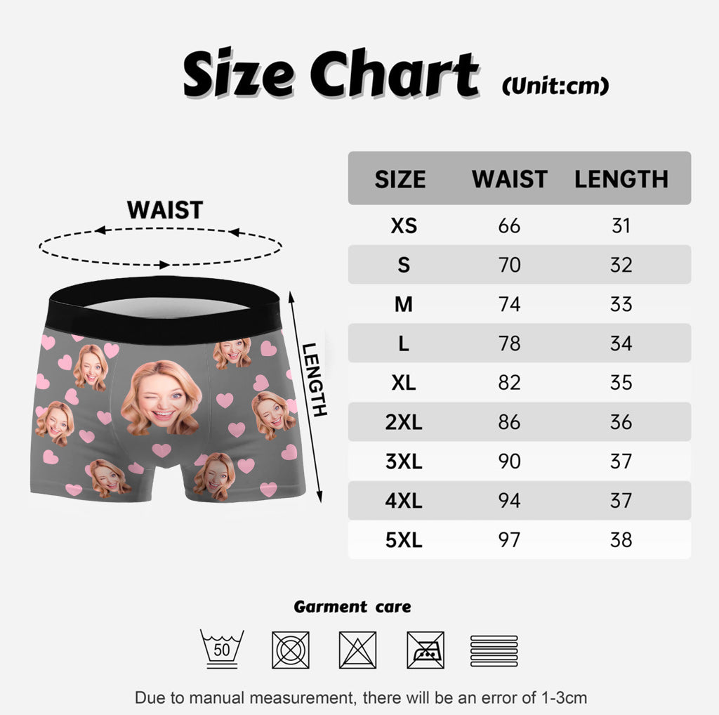 Herren-Boxershorts mit Foto – Geschenk für Ehemann, Freund – Personalisierte Herren-Boxershorts