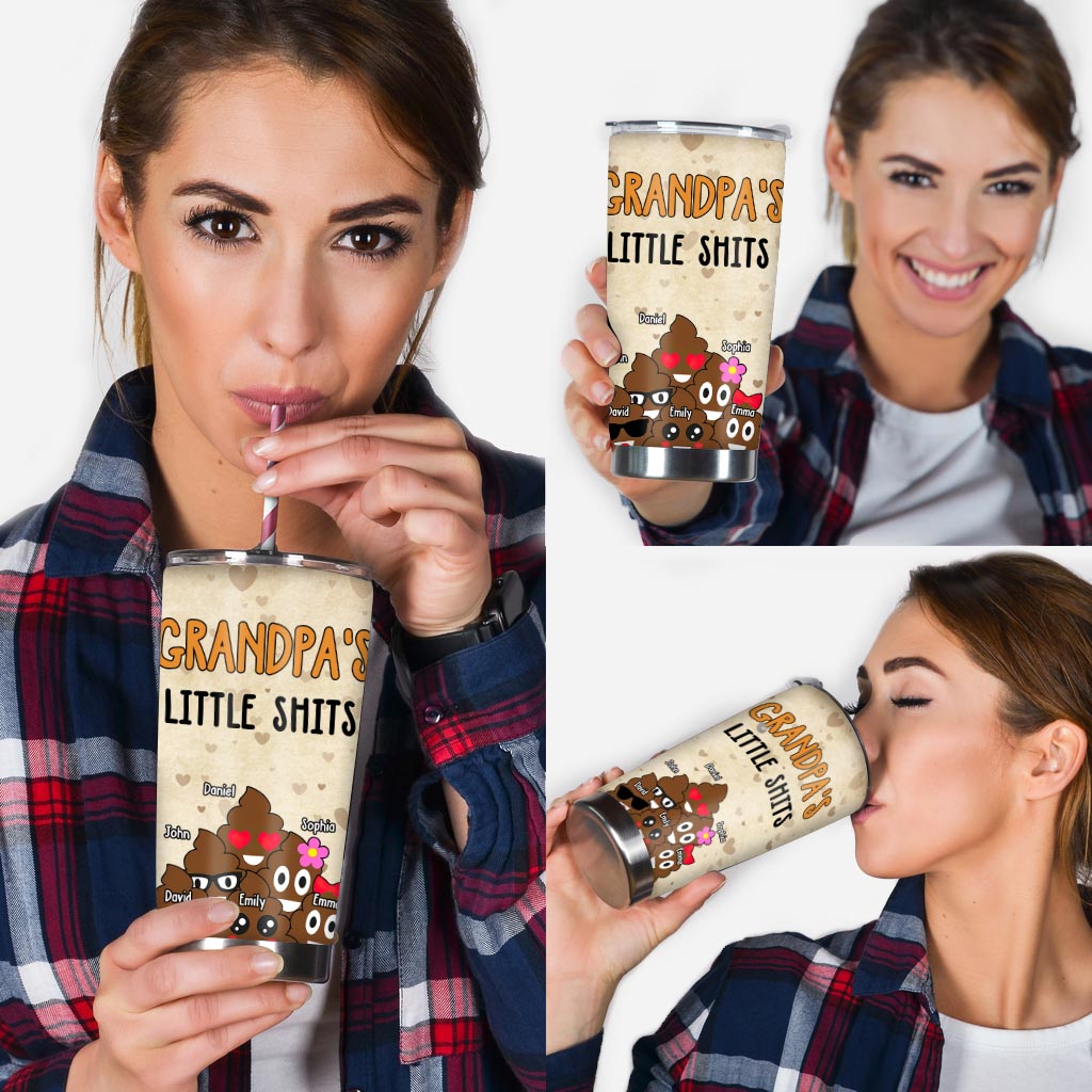 Papas kleine Lieblinge – Geschenk für Papa, Oma, Opa, Mama, Onkel, Tante – Personalisierter Trinkbecher