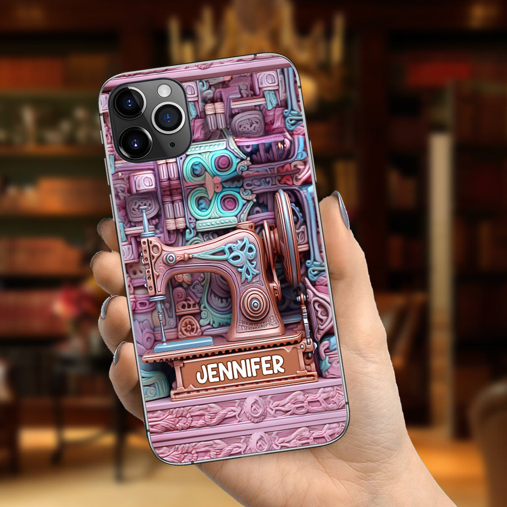 Nähbegeisterung – Personalisierte Handyhülle zum Thema Nähen