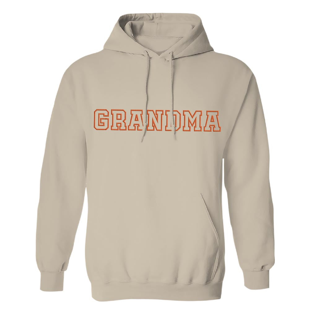 Personalisierter, bestickter Hoodie für Oma – individueller Name