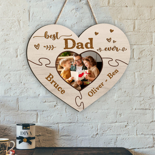 Die beste Oma aller Zeiten – Geschenk für Oma, Opa, Mama, Papa, Tante, Onkel, Schwester, Bruder – Personalisiertes Holzschild