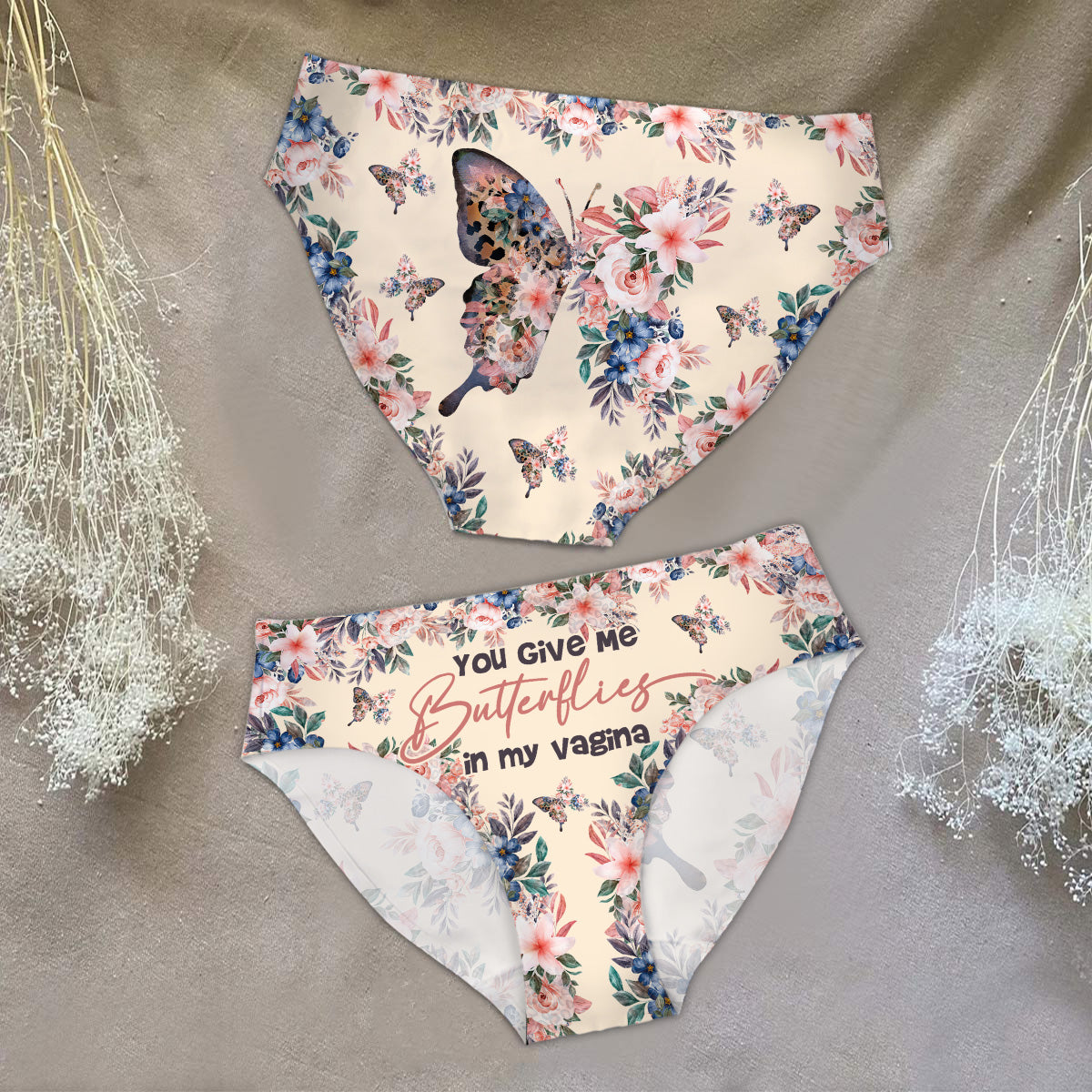 Du gibst mir Schmetterlinge in meiner Vagina - Slips für Paare