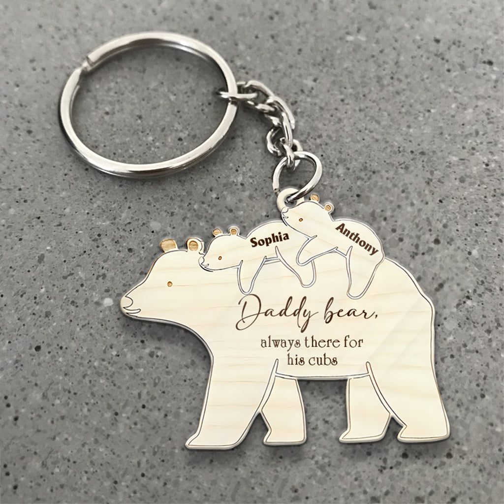Wir lieben dich – Geschenk für Papa – Personalisierter Schlüsselanhänger