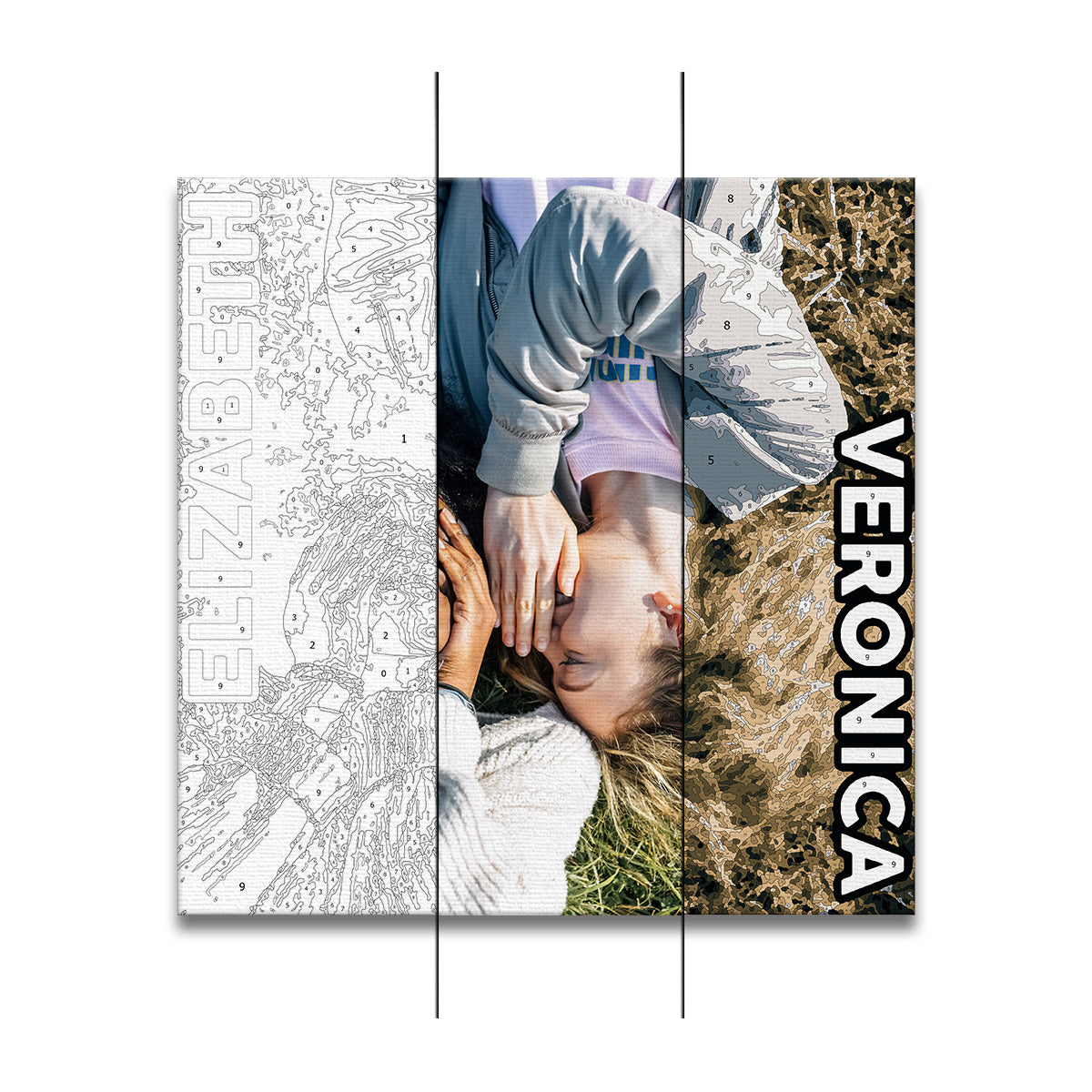 BFF Forever - Personalized Bestie Paint By Numbers Kit