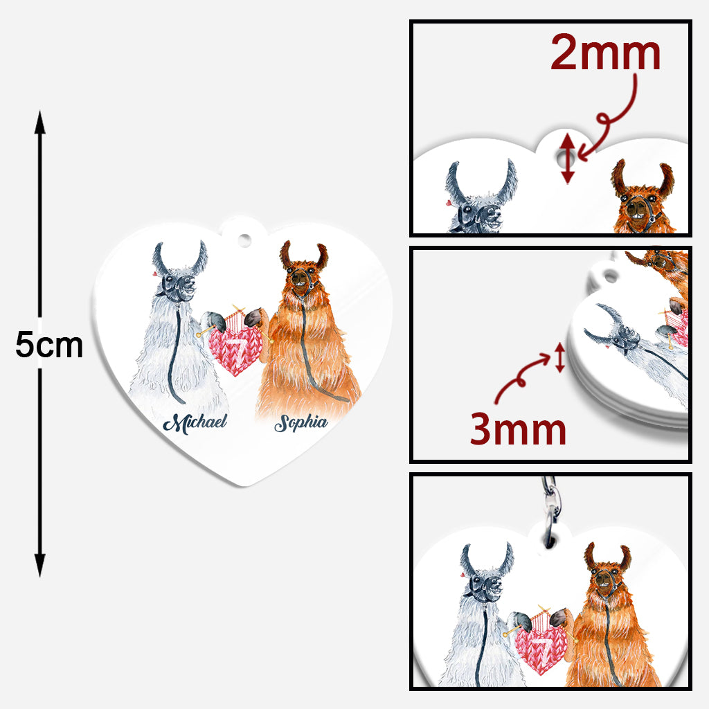 Ich werde dich immer lieben – Personalisierter Schlüsselanhänger für Ehemann und Ehefrau