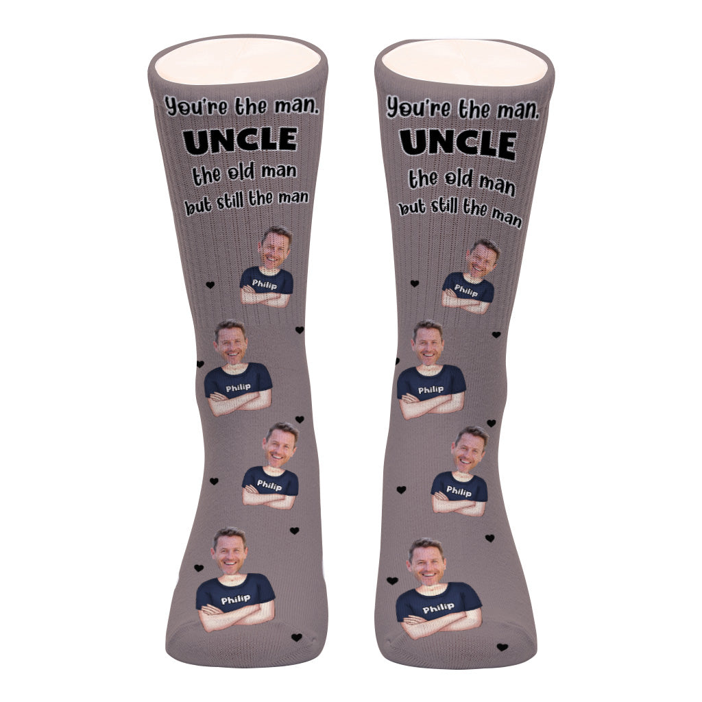 Du bist der Beste! – Geschenk für Papa, Opa, Onkel, Ehemann – Personalisierte Socken