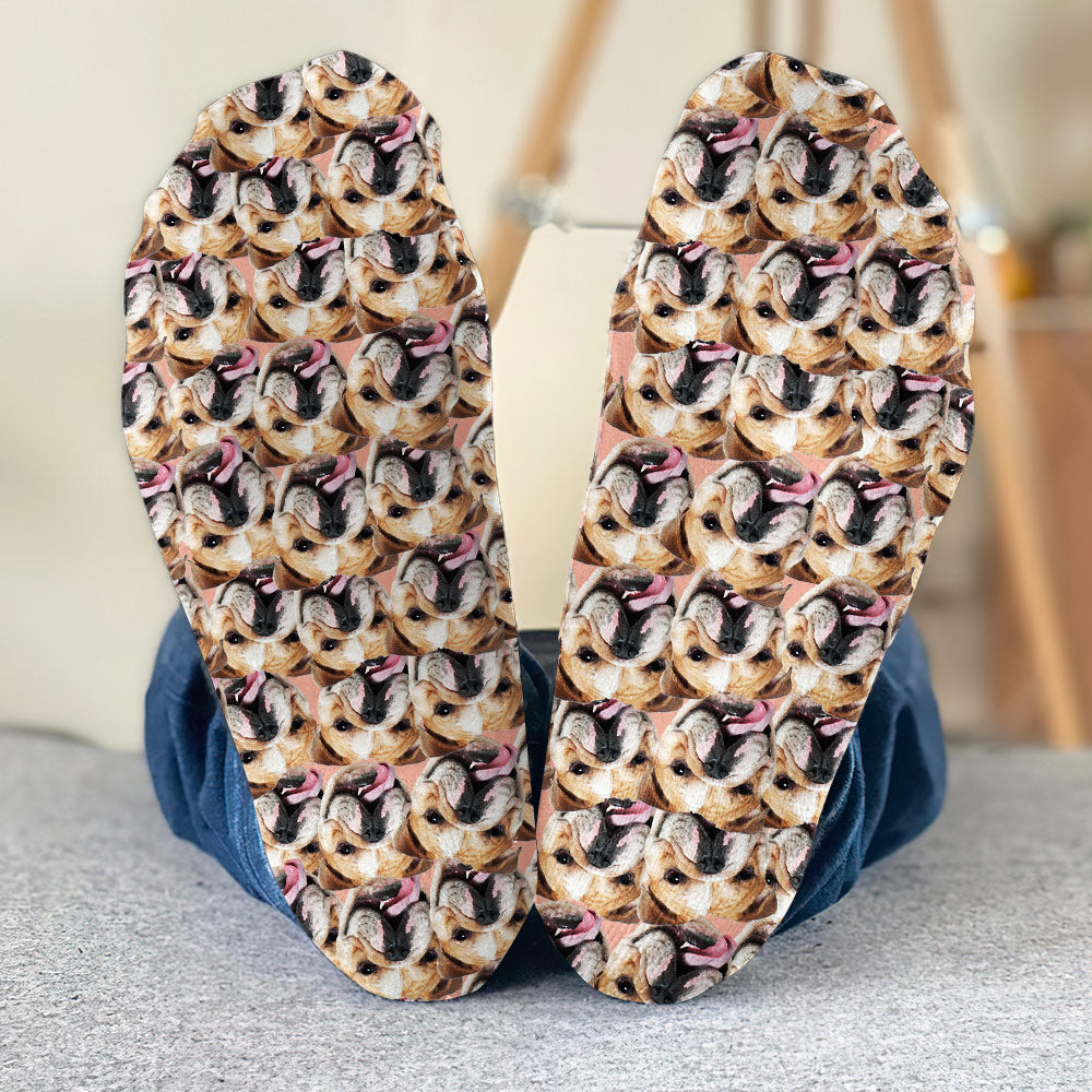 Customizable Printed Face - Personalized Dog Socks