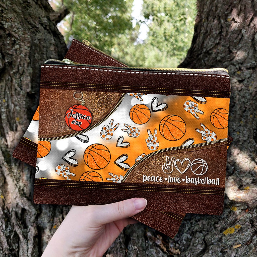 Peace Love Basketball – Personalisierte Basketballtasche