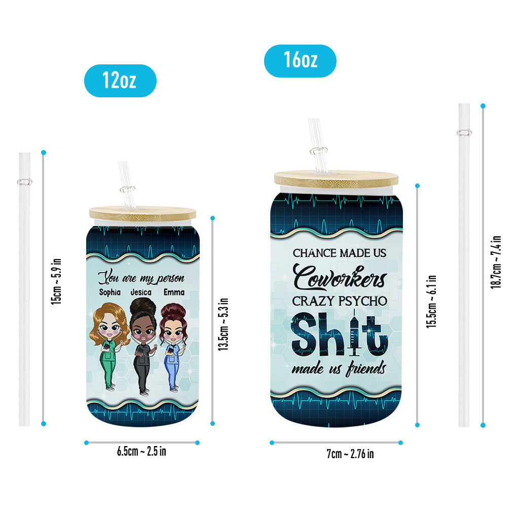 Zufall hat uns zu Kollegen gemacht – personalisiertes Pflege-Dosenglas