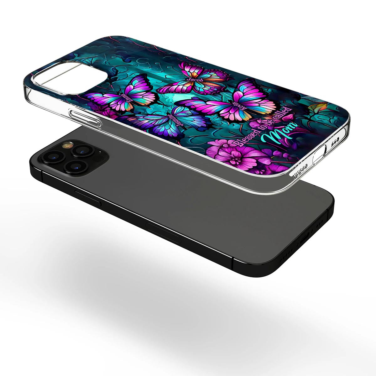 Omas Schmetterlinge – Personalisierte Handyhülle für Oma