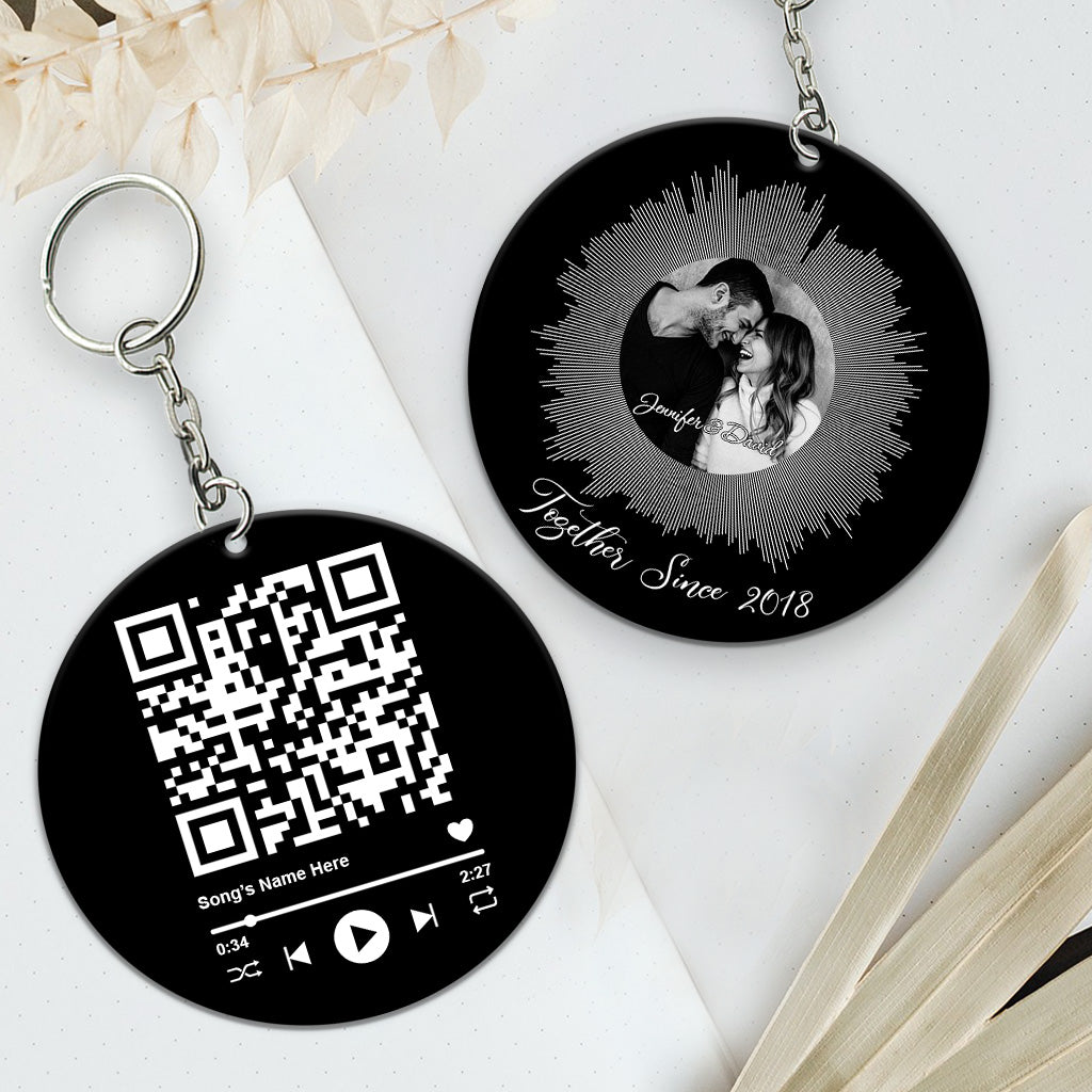 Our Love Song - Personalized Couple Keychain
