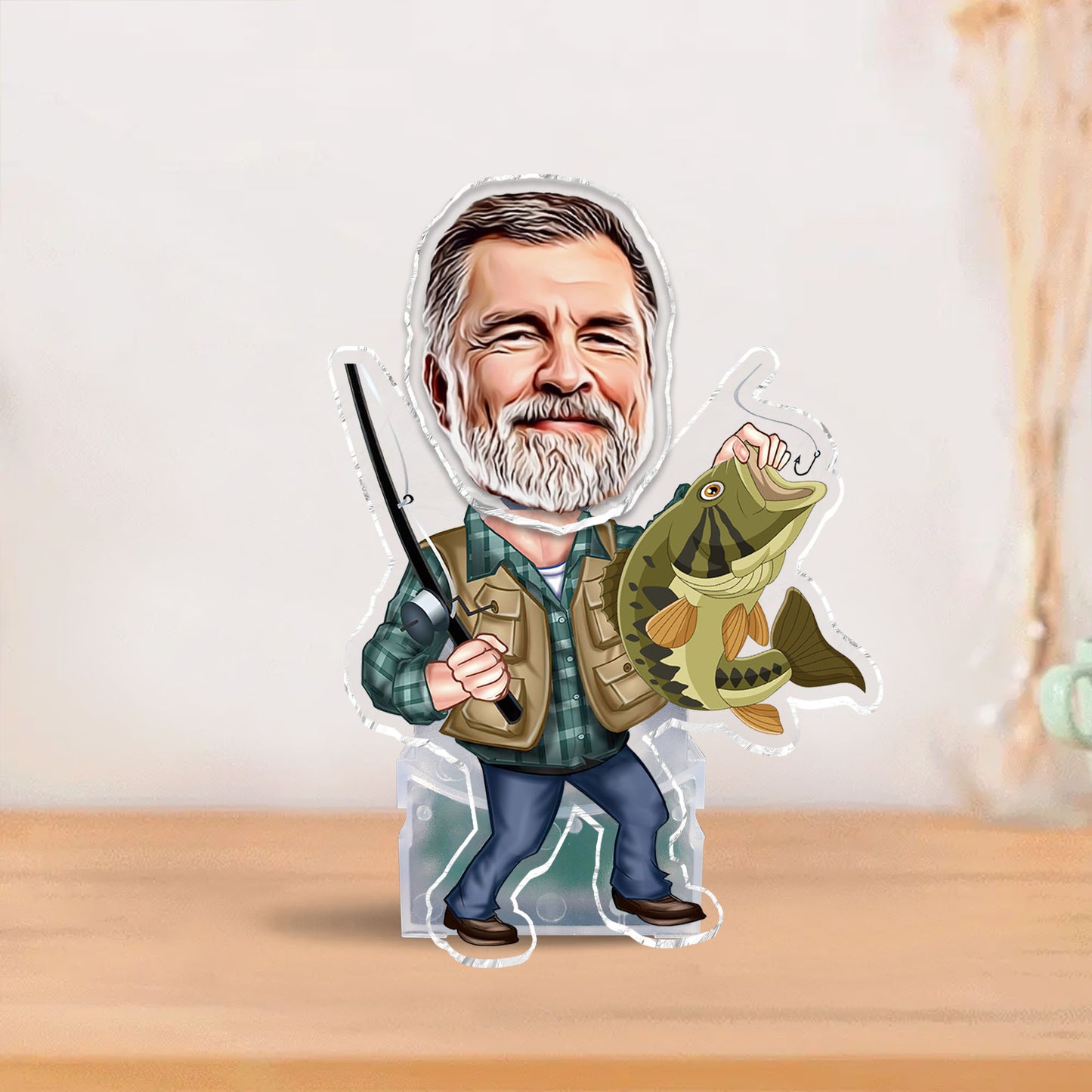 Der Schüttelhaken - Personalisierter Angel-Schüttelkopf