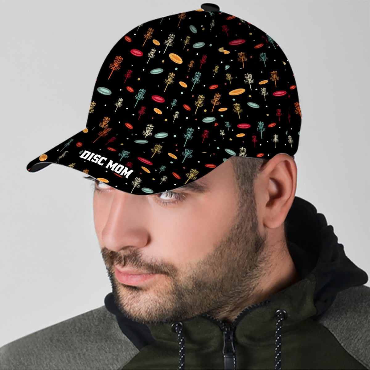 Disc Daddy – Disc-Golf-Geschenk für Papa, Opa, Mama, Oma – Personalisierte klassische Kappe