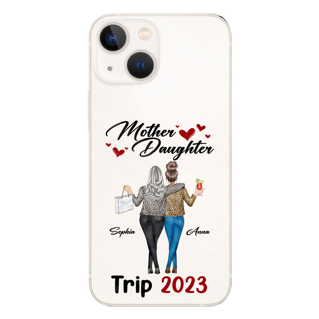 Liebe Pferde – Personalisierte transparente Handyhülle für Mütter