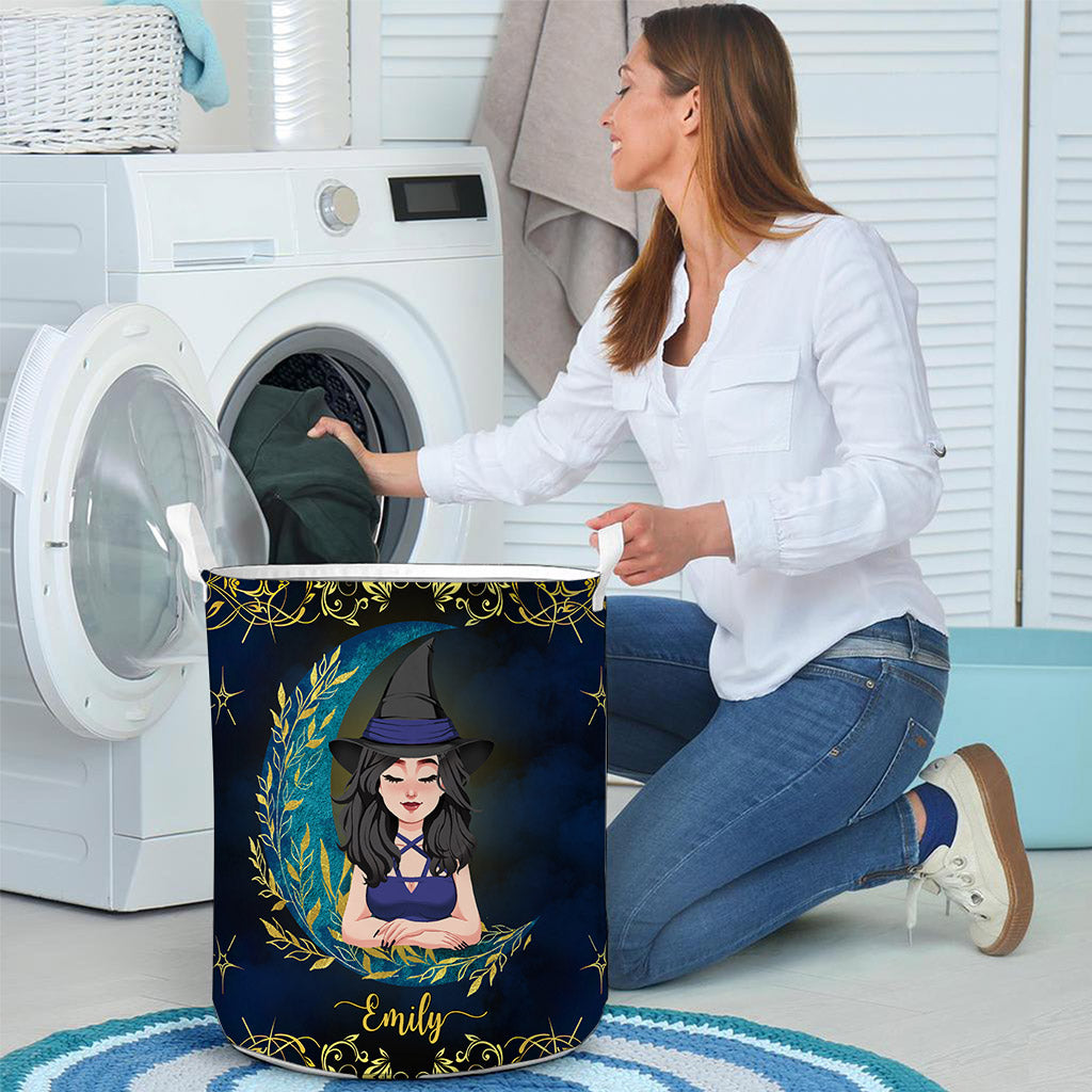 Leg dich nicht mit meiner Energie an – Personalisierter Hexen-Aufbewahrungskorb