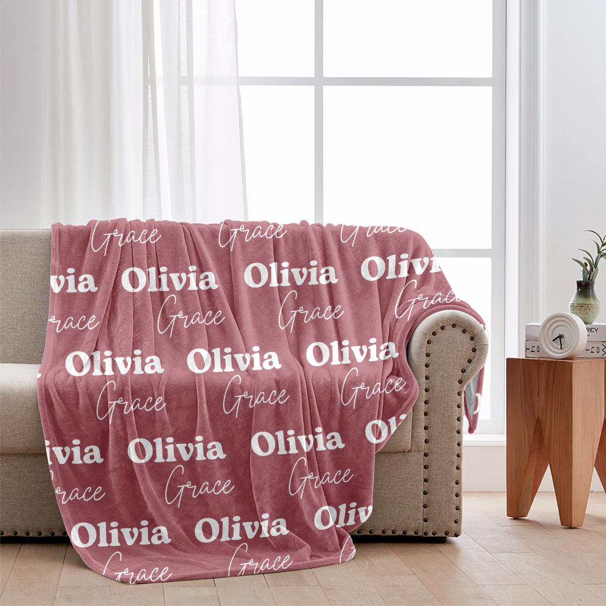 Custom Name Pattern - Personalized Grandma Blanket