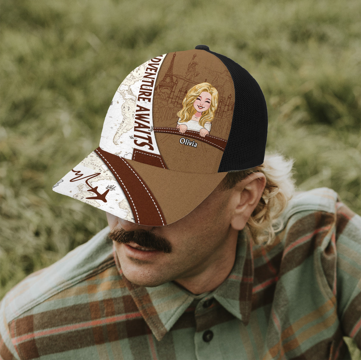 Das Abenteuer wartet – Personalisierte Trucker-Reisemütze