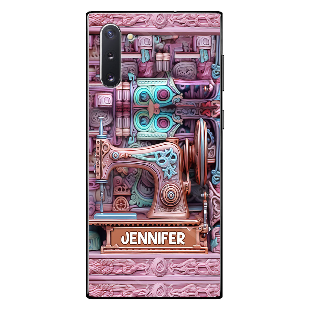 Nähbegeisterung – Personalisierte Handyhülle zum Thema Nähen