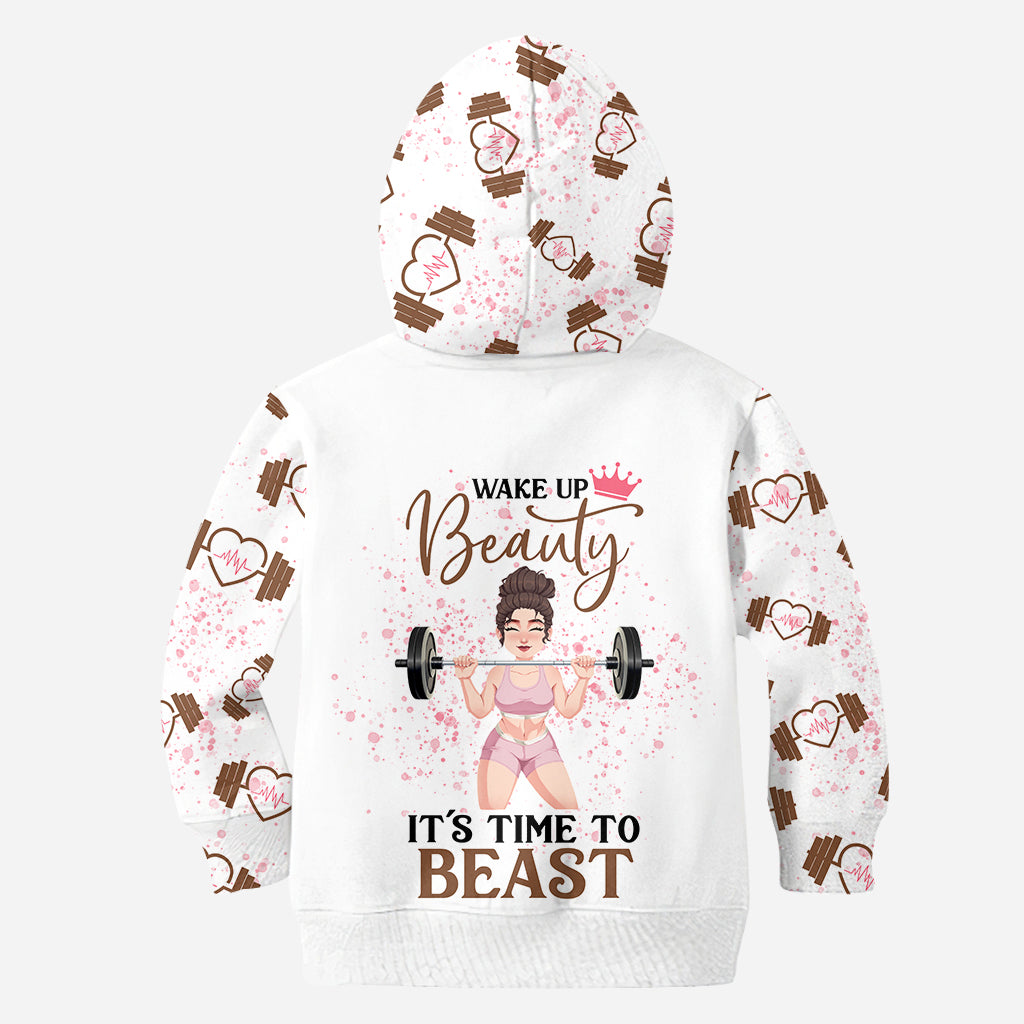 Wake Up Beauty – Personalisiertes Fitness-Shirt