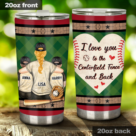 My Heart Is On That Field - Personalized Baseball Tumbler
