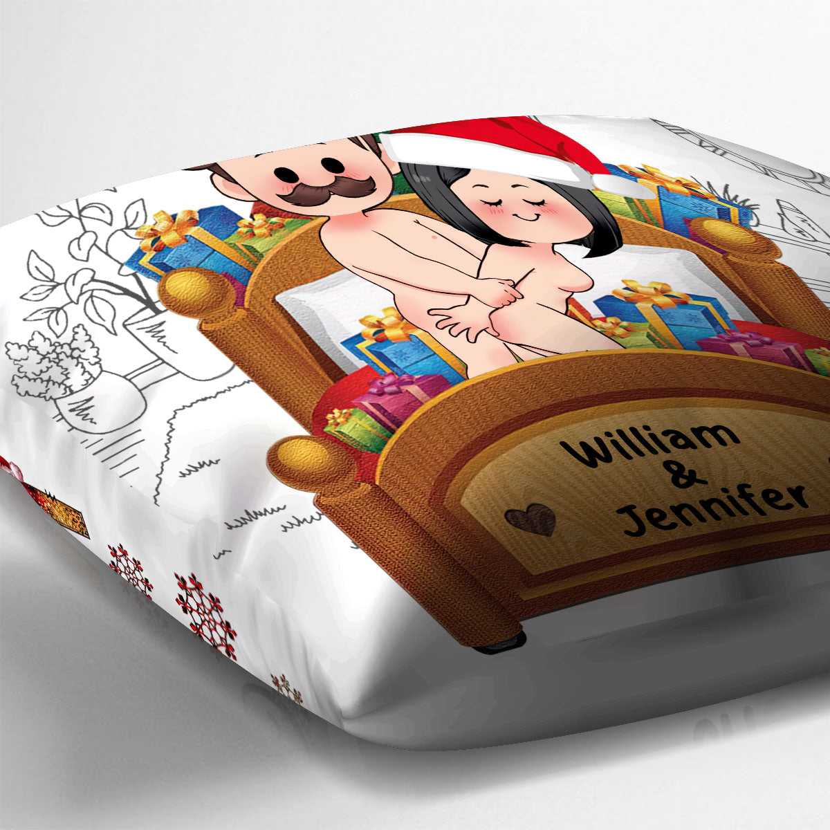 Lasst uns frech sein – personalisiertes Pärchenkissen