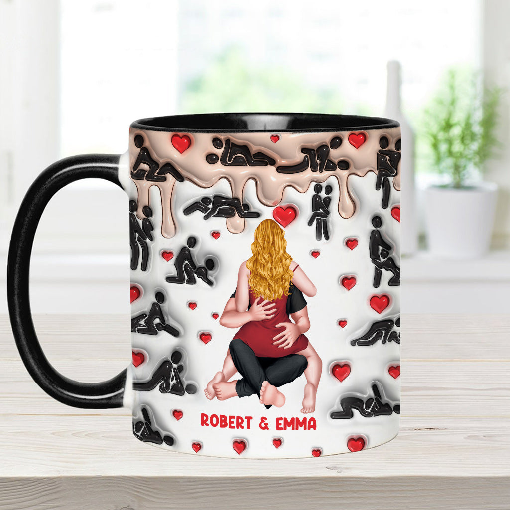 Meine Lieblingsbeschäftigung ist mit dir - Personalisierte Tasse für Paare