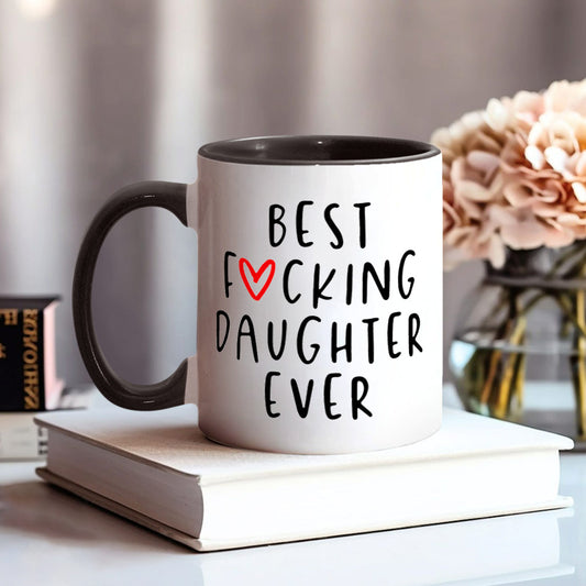 Beste Tochter der Welt - Personalisierte Tasse mit Tochtermotiv