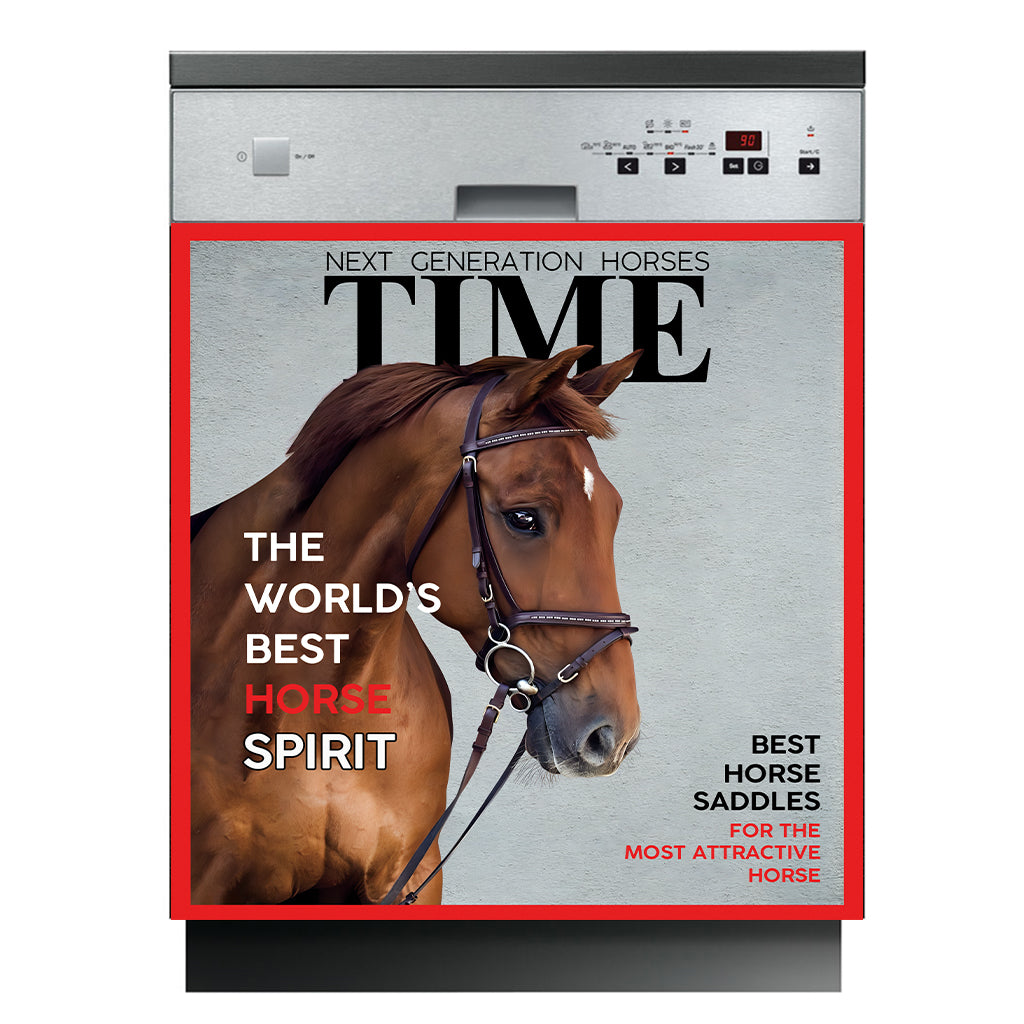 Magazine Covers - Personalized Horse Dishwasher Cover